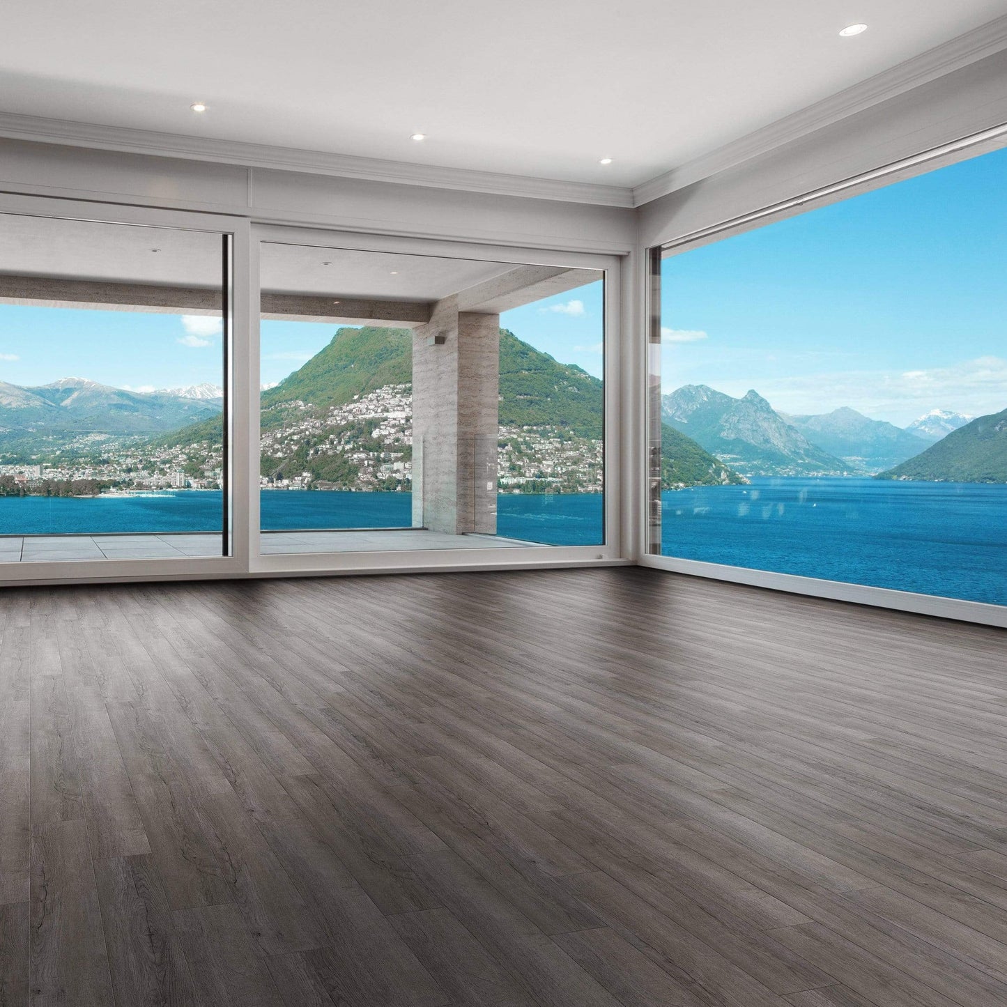 Flooring & Carpet  -  Luvanto Click Smoke Charcoal Flooring 2.2M  -  50155760