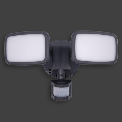 Lights  -  Lynn Twin Security Spotlight - Dark Grey  -  60002033
