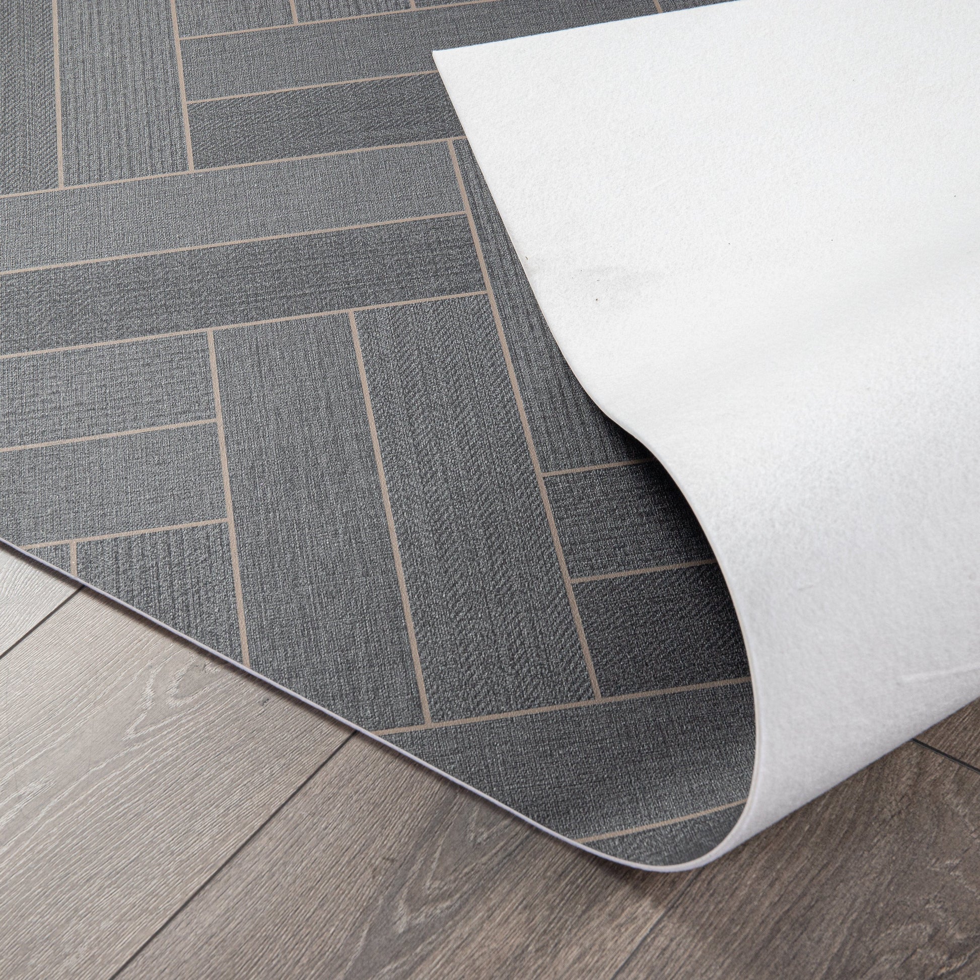 Flooring & Carpet  -  Mammoth Tile Black Sheet Vinyl 3m  -  50152308