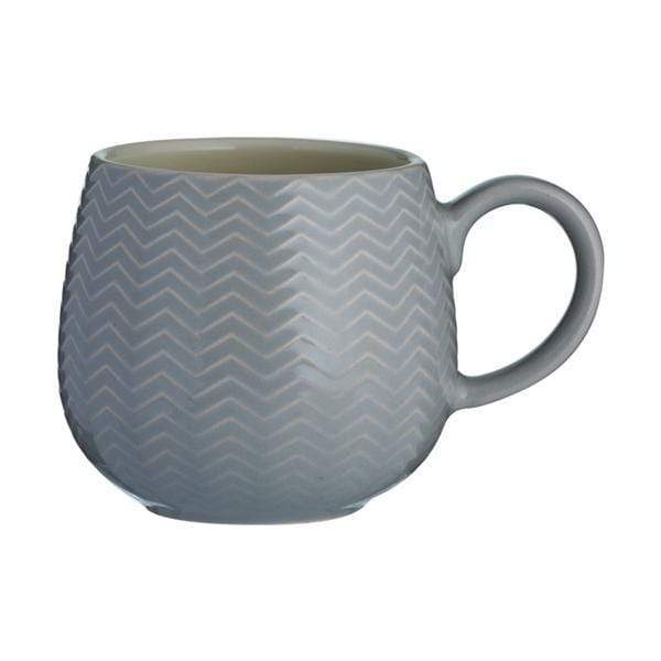 Kitchenware  -  Mason Cash Embossed Chevron Grey Mug  -  50154090