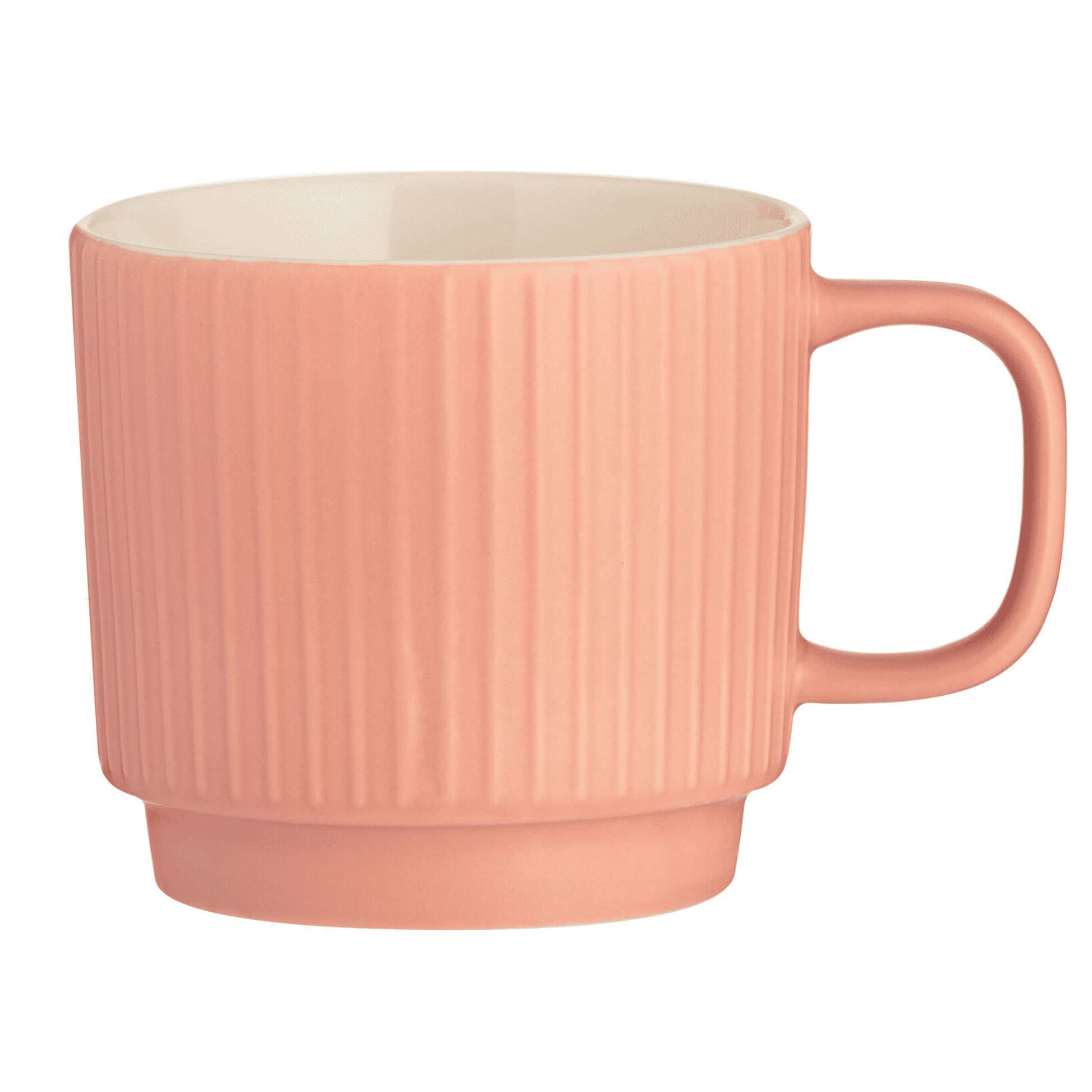 Kitchenware  -  Mason Cash Embossed Line Coral Mug  -  50154087