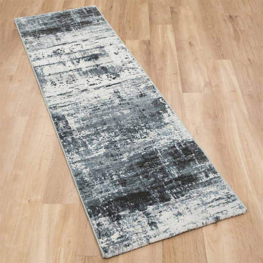 Rugs  -  Galleria Blue Abstract Runner - 67x230cm  -  50141335