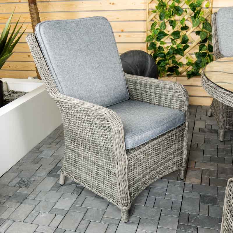 Gardening  -  Weatherking Monte Carlo 6 Seater Oval Firepit Garden Set  -  60006168