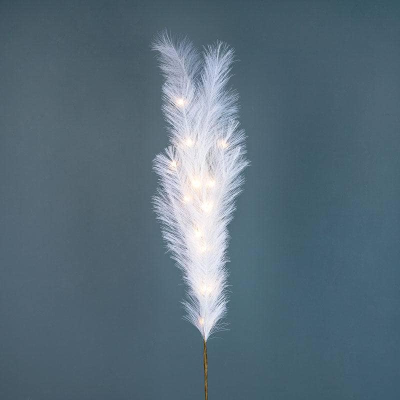 Gardening  -  Beige Micro LED Plume Stem Decoration - 120cm  -  60002615