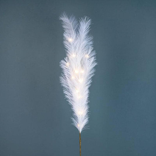 Gardening  -  Beige Micro LED Plume Stem Decoration - 120cm  -  60002615