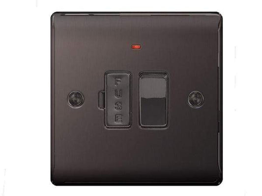 DIY  -  Nexus Metal Black Nickel Switched Fuse Connection Units With Neon  -  50110564