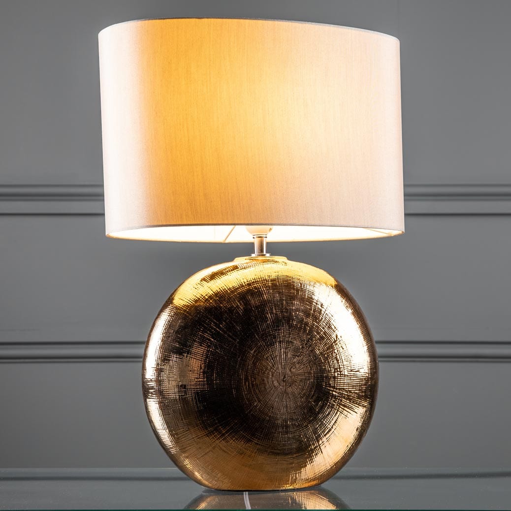 Lights  -  Pacific Bronze Textured Ceramic Table Lamp  -  50121467