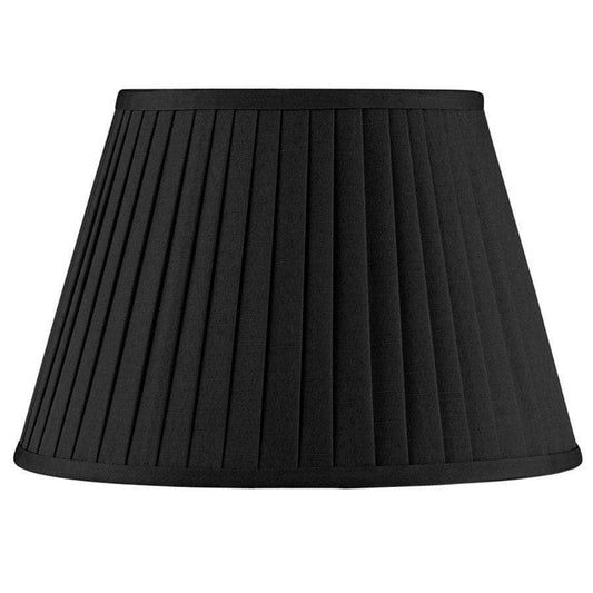 Lights  -  Pacific Lifestyle Black Poly Cotton Knife Pleat Shade  -  50128393