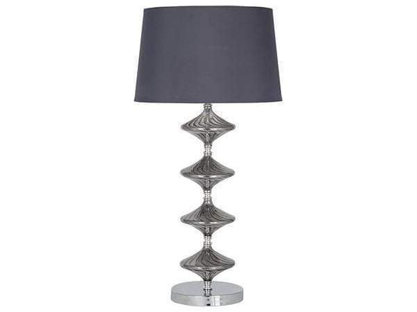 Lights  -  Pacific Lifestyle Gabby Metal And Grey Glass Table Lamp  -  50113827