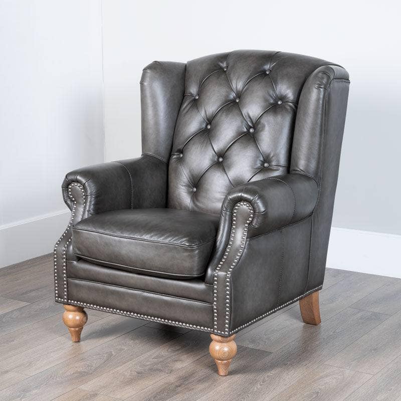 Furniture  -  Piccadilly Vintage Leather Wing Chair  -  60002839