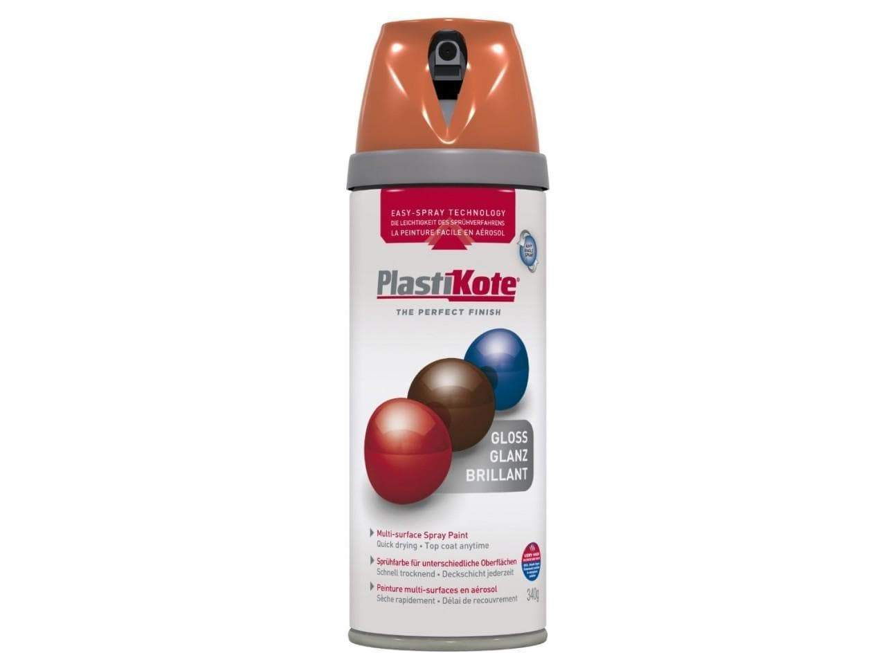 Paint  -  Plastikote Twist And Spray Gloss Orange Paint  -  50090931