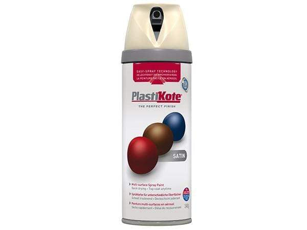 Paint  -  Plastikote Twist And Spray Satin Grey Beige Paint  -  50090979