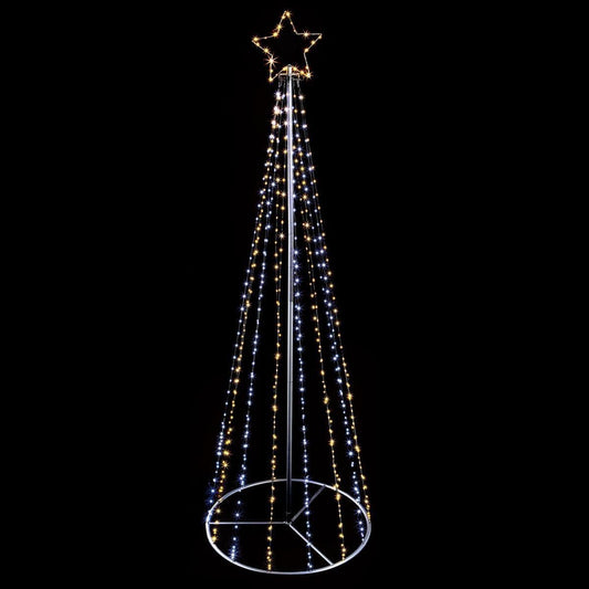 Christmas  -  1.4M Warm White Wire Pyramid Tree  -  60001014