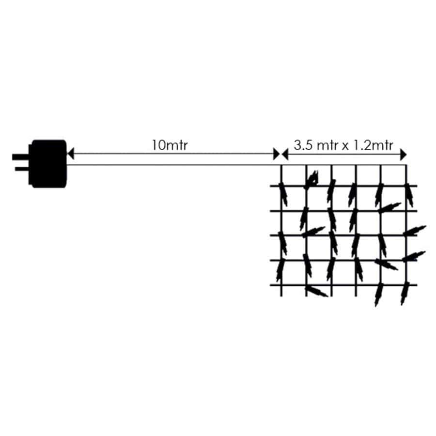 Christmas  -  Premier 360 Multi Coloured Led Net Light  -  50110181