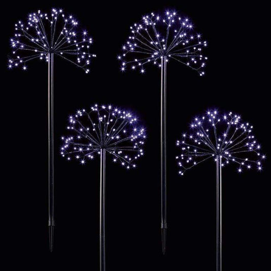 Christmas  -  Cool White Sputnik Path Finders - Set of 4  -  60001010