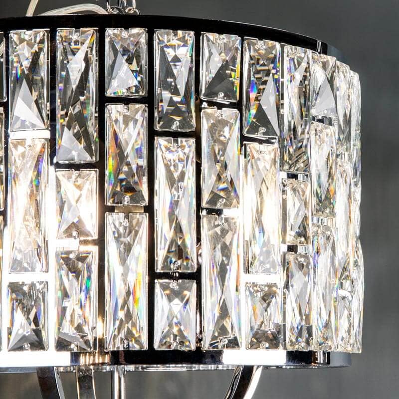 Lights  -  Prism Crystal 5 Light Pendant Chrome  -  60003451