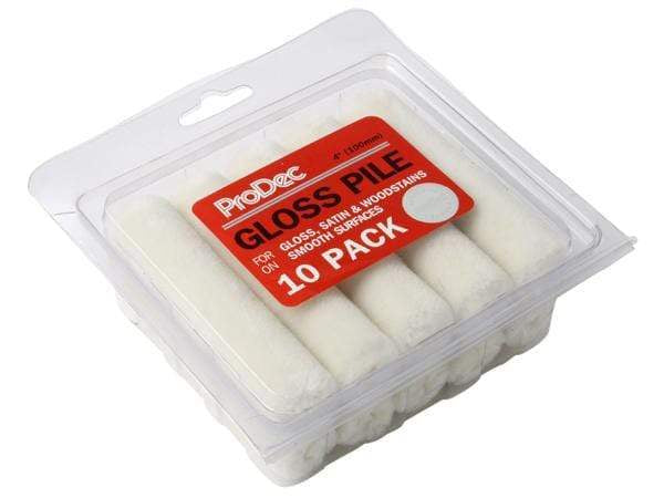 Paint  -  Prodec 10 Pack Gloss Pile Mini 4" Roller Refills  -  50049718