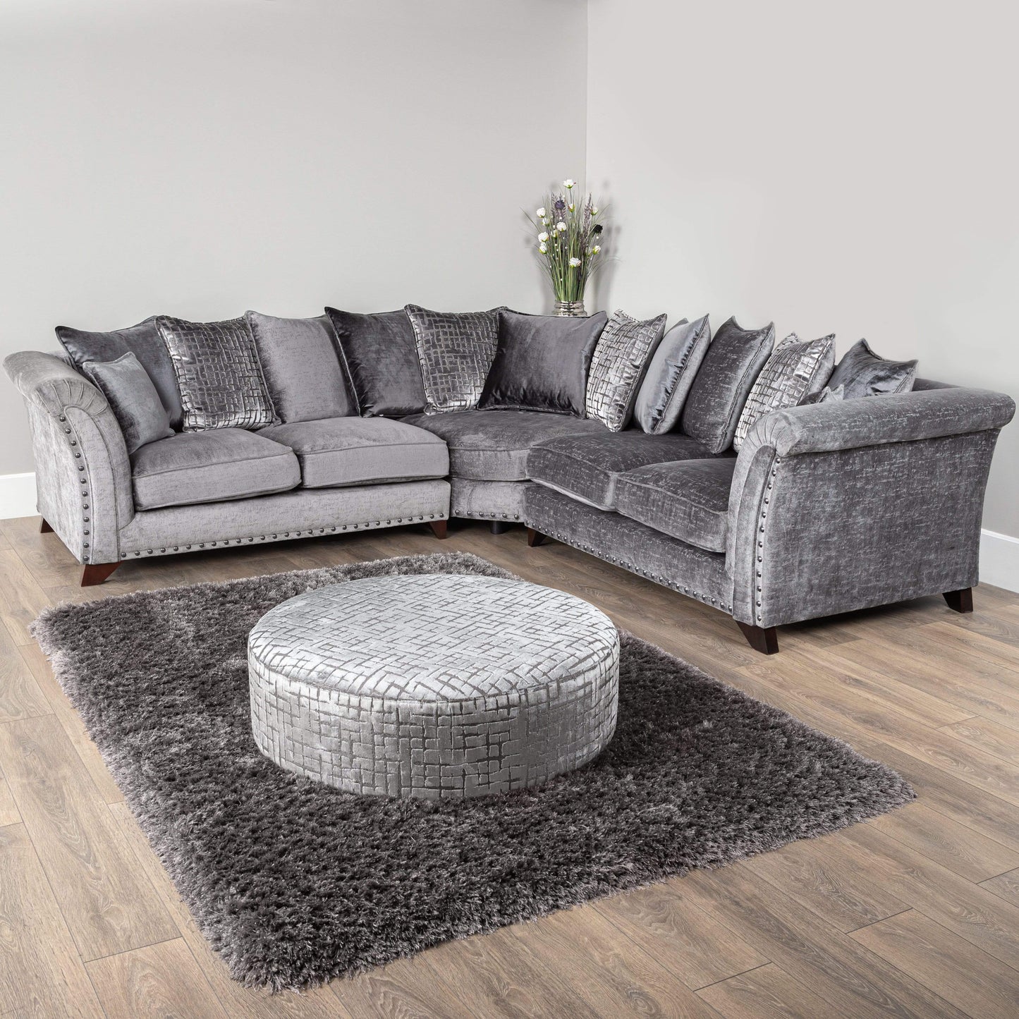 Furniture  -  Provence Grey Corner Sofa  -  50152009