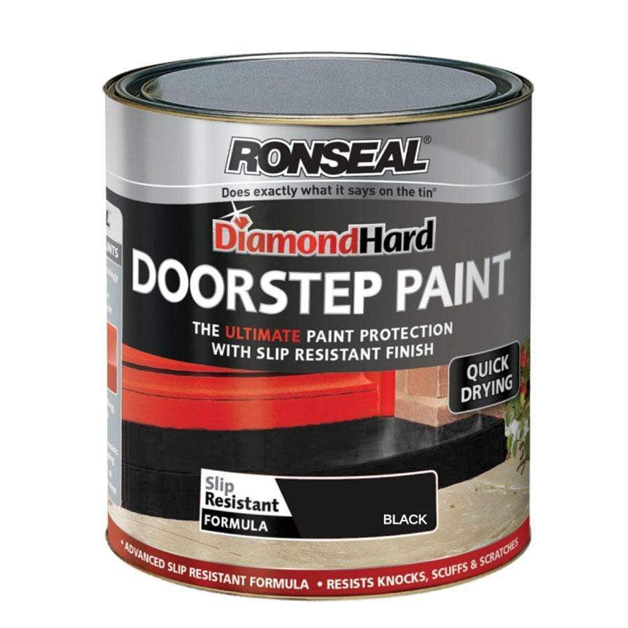 Paint  -  Ronseal Diamond Hard Black Doorstep Paint  - 