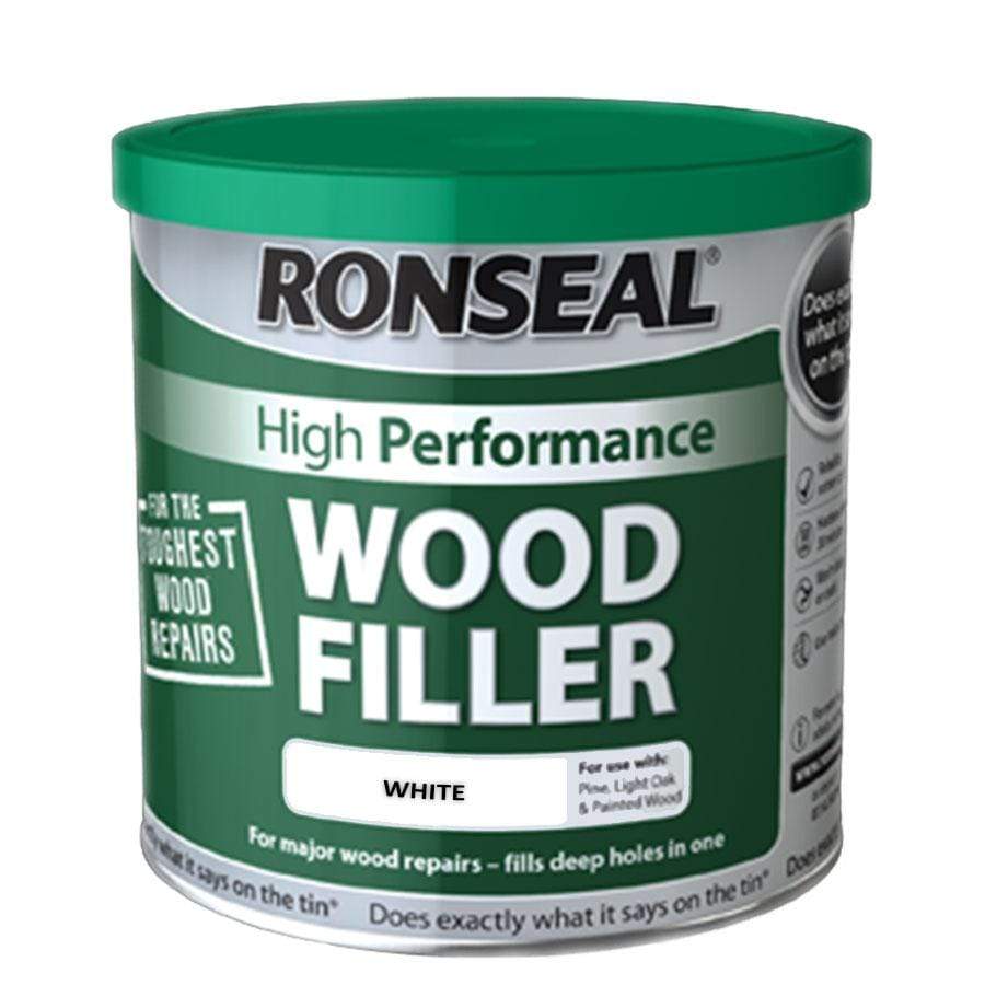 Paint  -  Ronseal High Performance White Wood Filler 275G  -  00499040