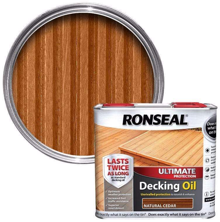 Paint  -  Ronseal Natural Cedar Ultimate Decking Oil  -  50105039