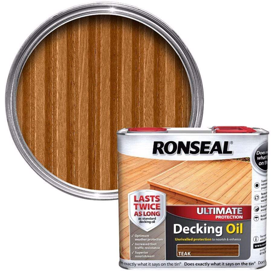 Paint  -  Ronseal Teak Ultimate Decking Oil  -  50105042