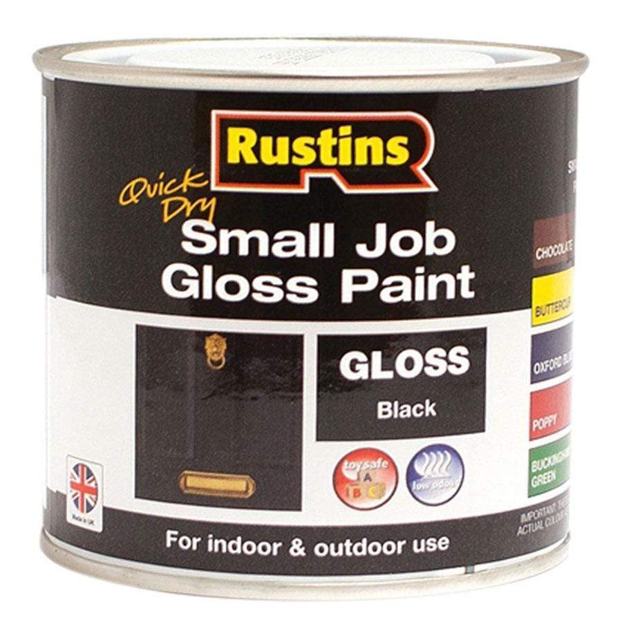 Paint  -  Rustins Quick Dry Small Job Black Gloss 250Ml  -  50129319