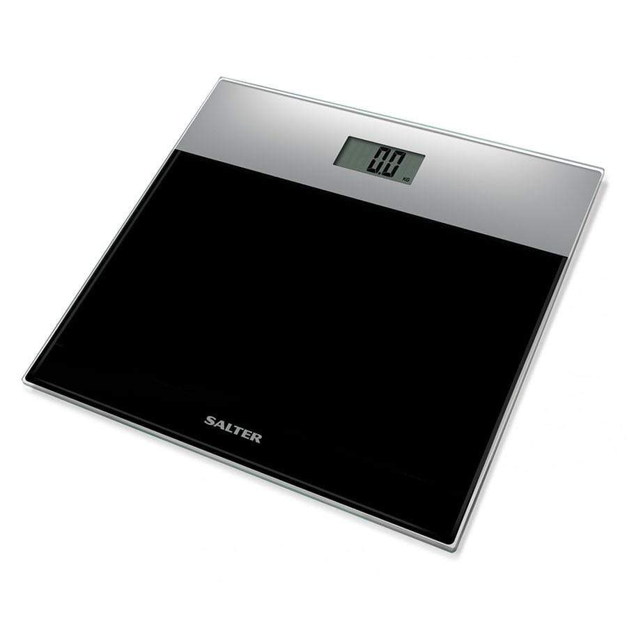 Homeware  -  Salter Glass Electronic Bathroom Scale - Silver/Black  -  50139315