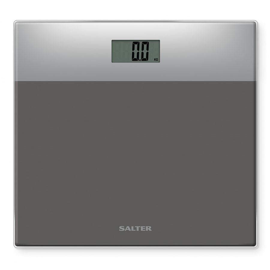 Homeware  -  Salter Glass Electronic Bathroom Scale - Silver/Grey  -  50139316