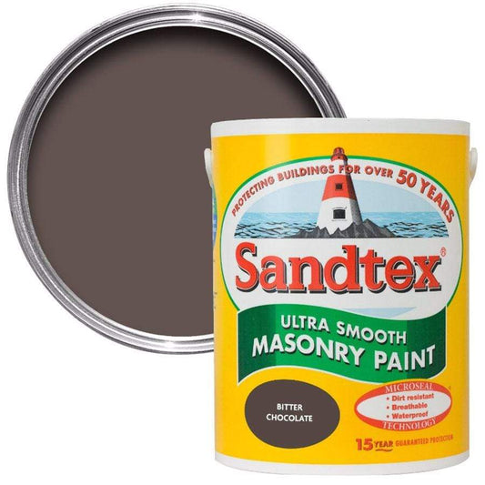 Paint  -  Sandtex Bitter Chocolate Matt Masonry Paint  - 