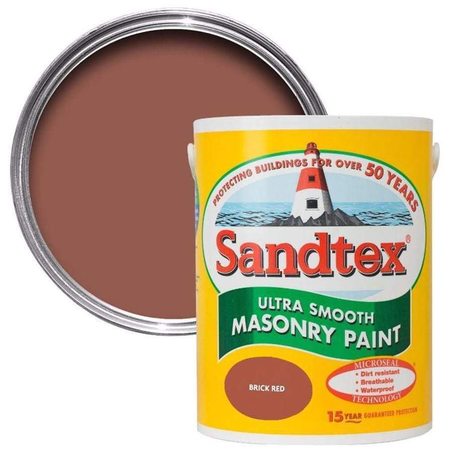 Paint  -  Sandtex Red Brick Matt Masonry Paint  -  50115592