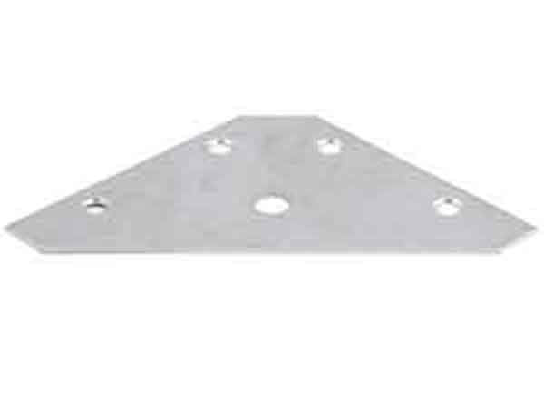 DIY  -  Select Corner Plate Bright Zinc Plated 83Mm X 83Mm  -  00335102