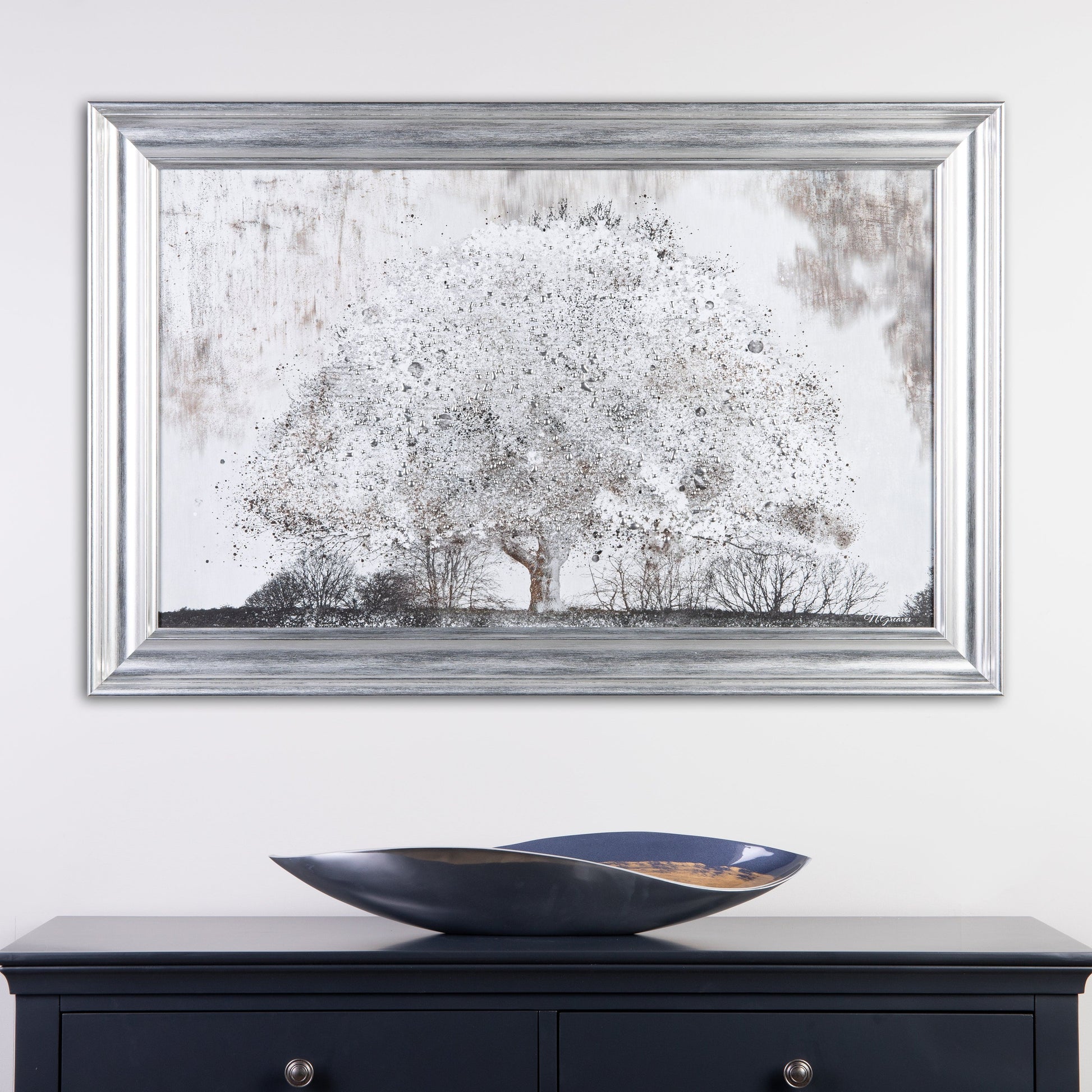 Pictures  -  Shh Silver Tree Framed Picture - 114 X 74Cm  -  60003233