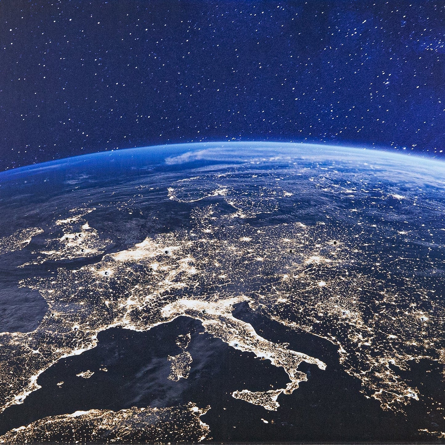 Pictures  -  Shh World From Above Framed Picture 114 X 74Cm  -  60003245