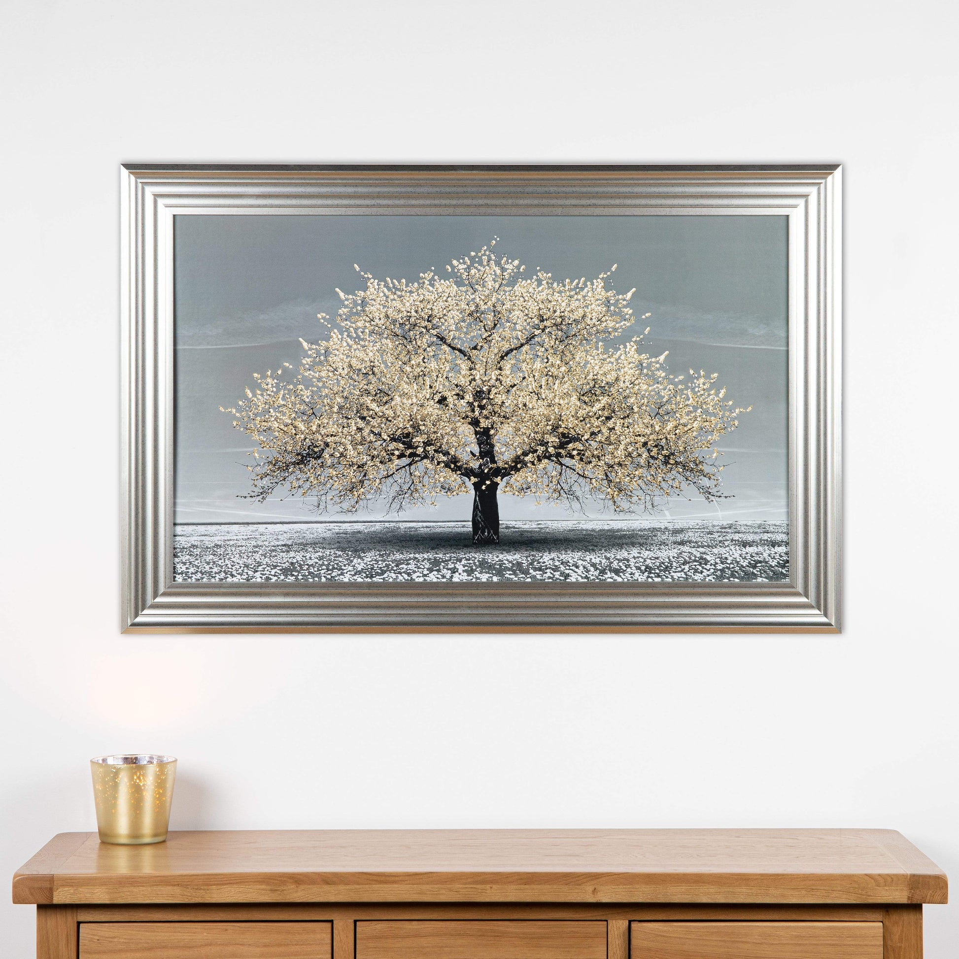 Pictures  -  Shh Champagne Cherry Tree Framed Picture  -  50155647