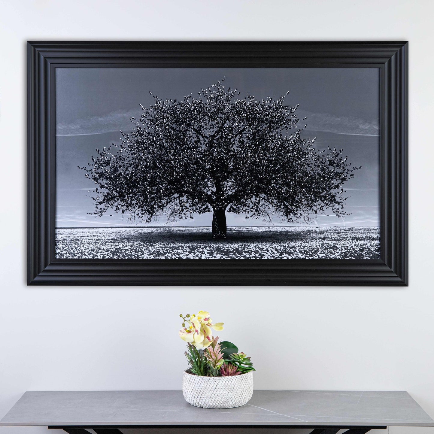 Pictures  -  Cherry Tree Matt Black Framed Picture  -  60003246