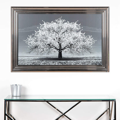 Pictures  -  Shh White Cherry Tree Framed Picture 114 X 74  -  50153802