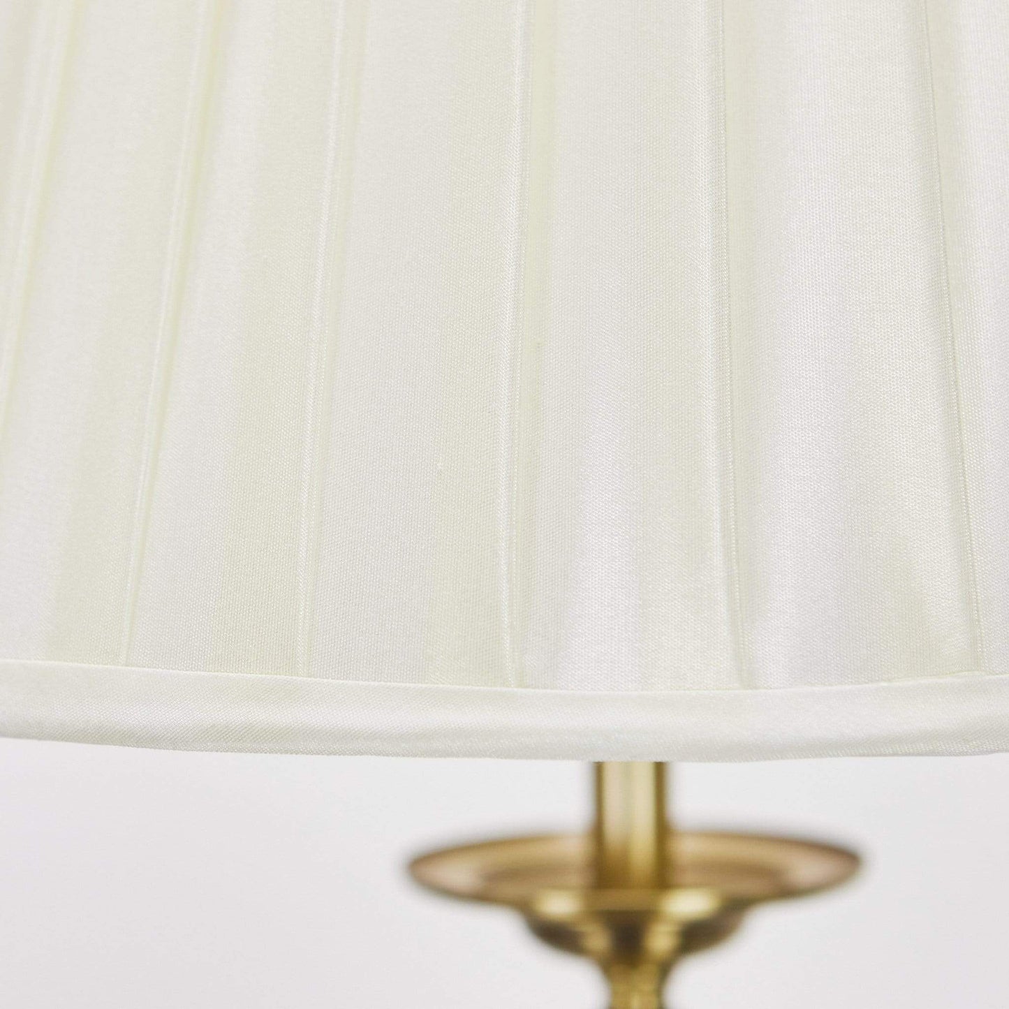 Lights  -  Siam Floor Lamp Complete With Shade Antique Brass  -  50085212