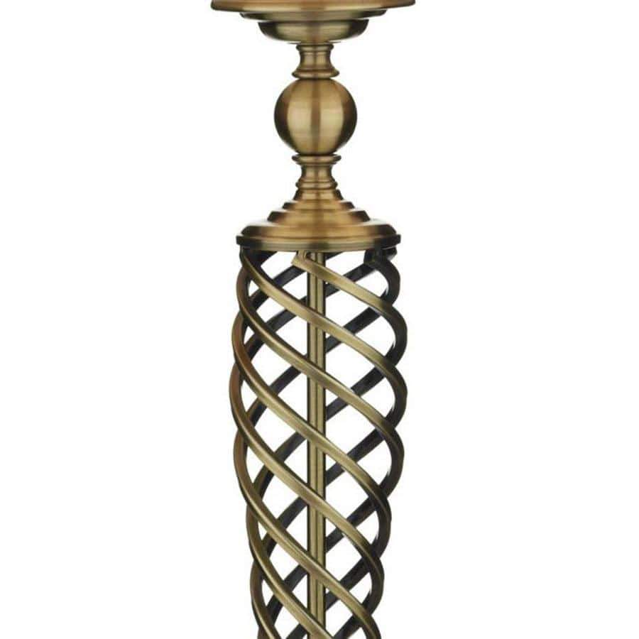 Lights  -  Siam Table Lamp Complete With Shade Antique Brass  -  50085214
