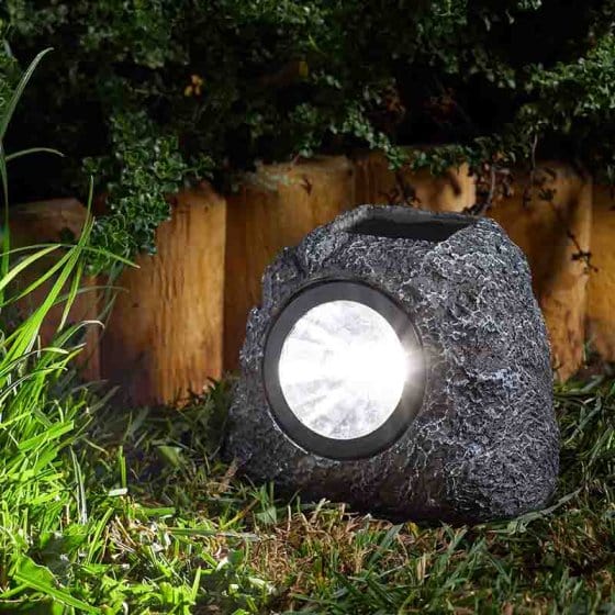 Gardening  -  Smart Solar Light Rock Spotlight 4 Pack  -  50146719