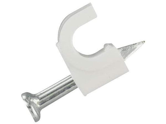 DIY  -  Sparkpak White 10Mm Round Cable Clips - 20 Pack (01085662)  -  01085662