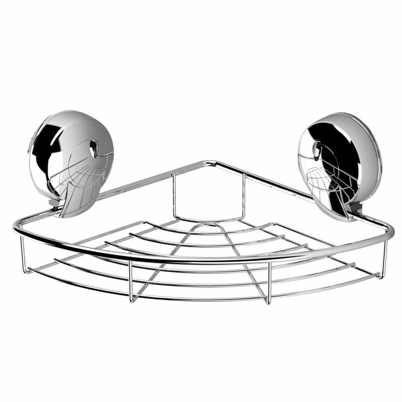 Homeware  -  Suctionloc Corner Basket Chrome  -  60002423