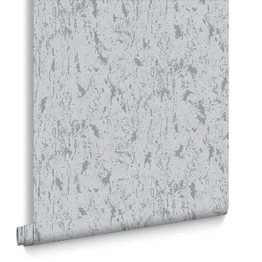 Wallpaper  -  Superfresco Milan Silver Metallic Textured Wallpaper - 100491  -  50127357