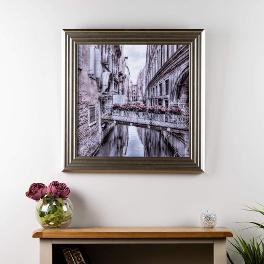 Pictures  -  Venice 1 - Silver Frame 75 X 75Cm  -  50140947