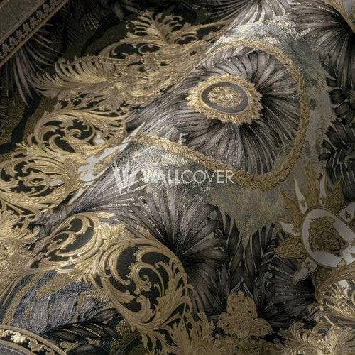 Versace Brown Baroque Panel Wallpaper 387035 Taskers Online Store