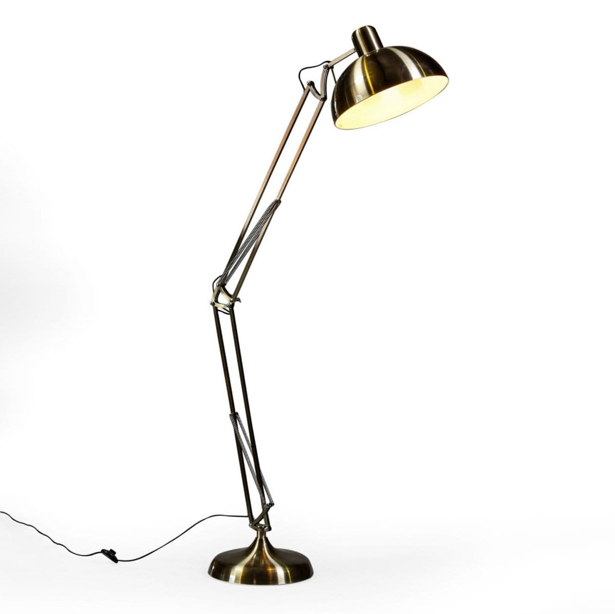 Lights  -  Vintage Gold Xl Desk Floor Lamp  -  50150458