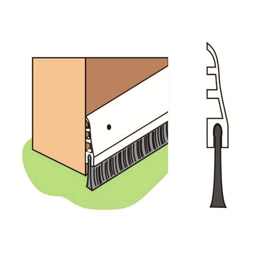 DIY  -  Warmseal White Bottom Door Brush  -  50109613