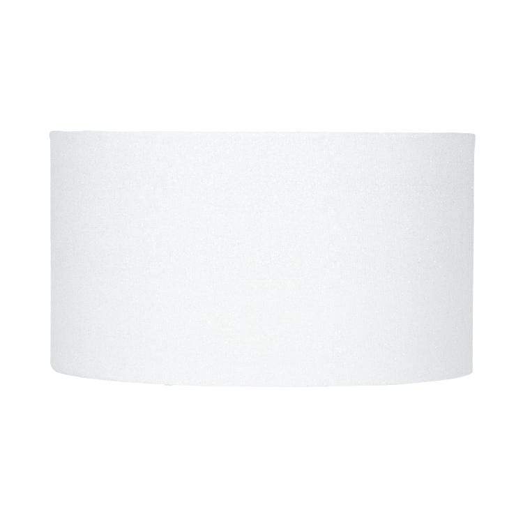Lights  -  White Glitter Cylinder Poly Cotton Shade  -  50150508
