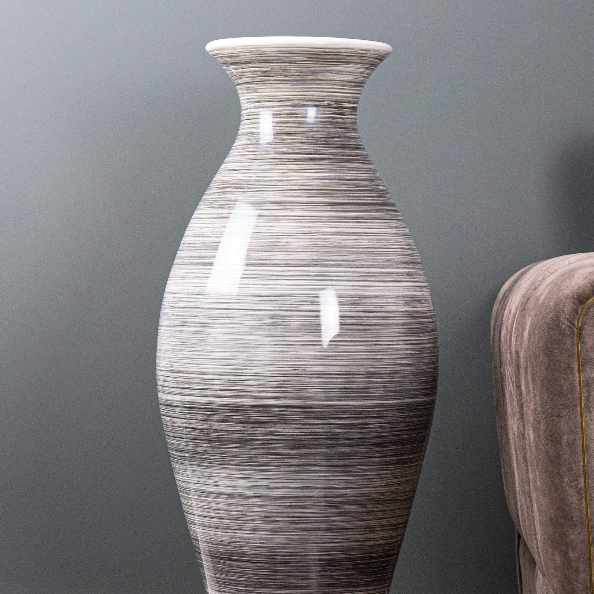 Homeware  -  Wilde Java Small White Tall Stripe Vase  -  50152433