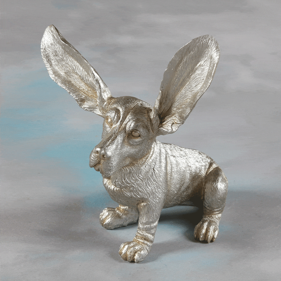 Homeware  -  William Francis Silver Surprised Bassett  -  50135432